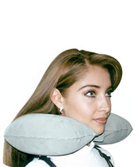 Almohada Cojin Inflable Para Viaje Afelpada MOD. 61013