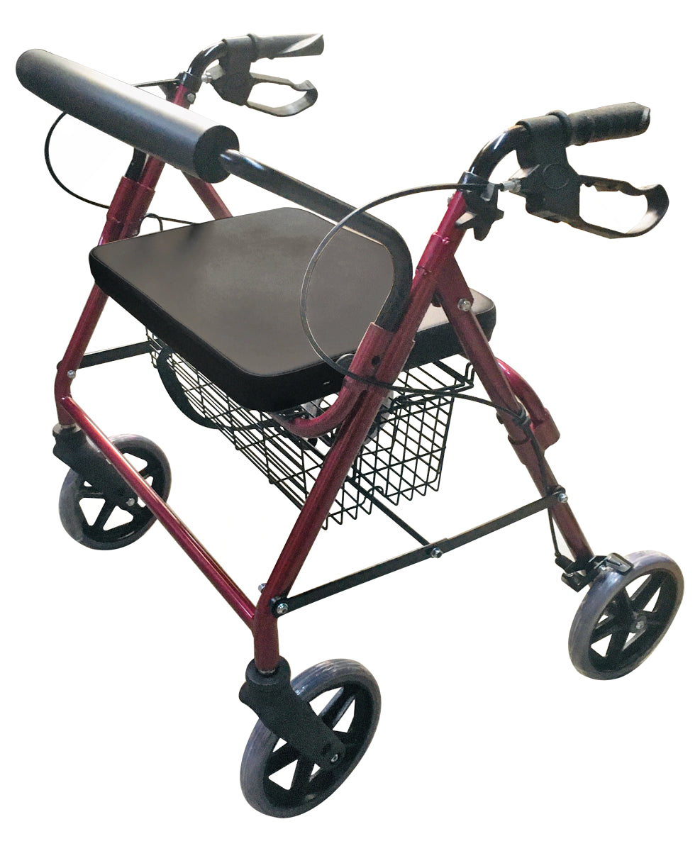 Andadera rollator bariátrica ancha económica capacidad de peso 150 Kg MOD.882