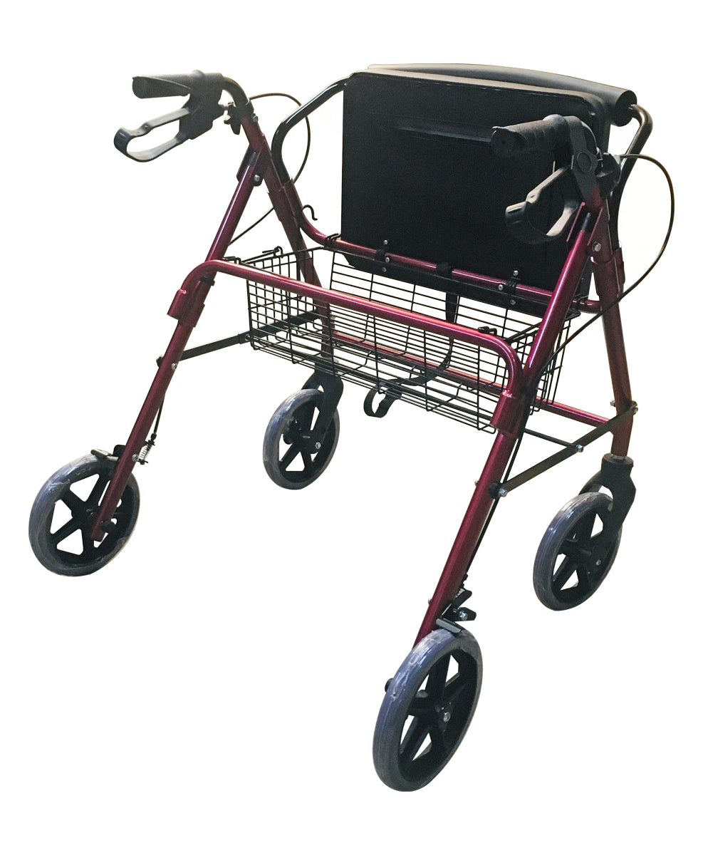 Andadera rollator bariátrica ancha económica capacidad de peso 150 Kg MOD.882