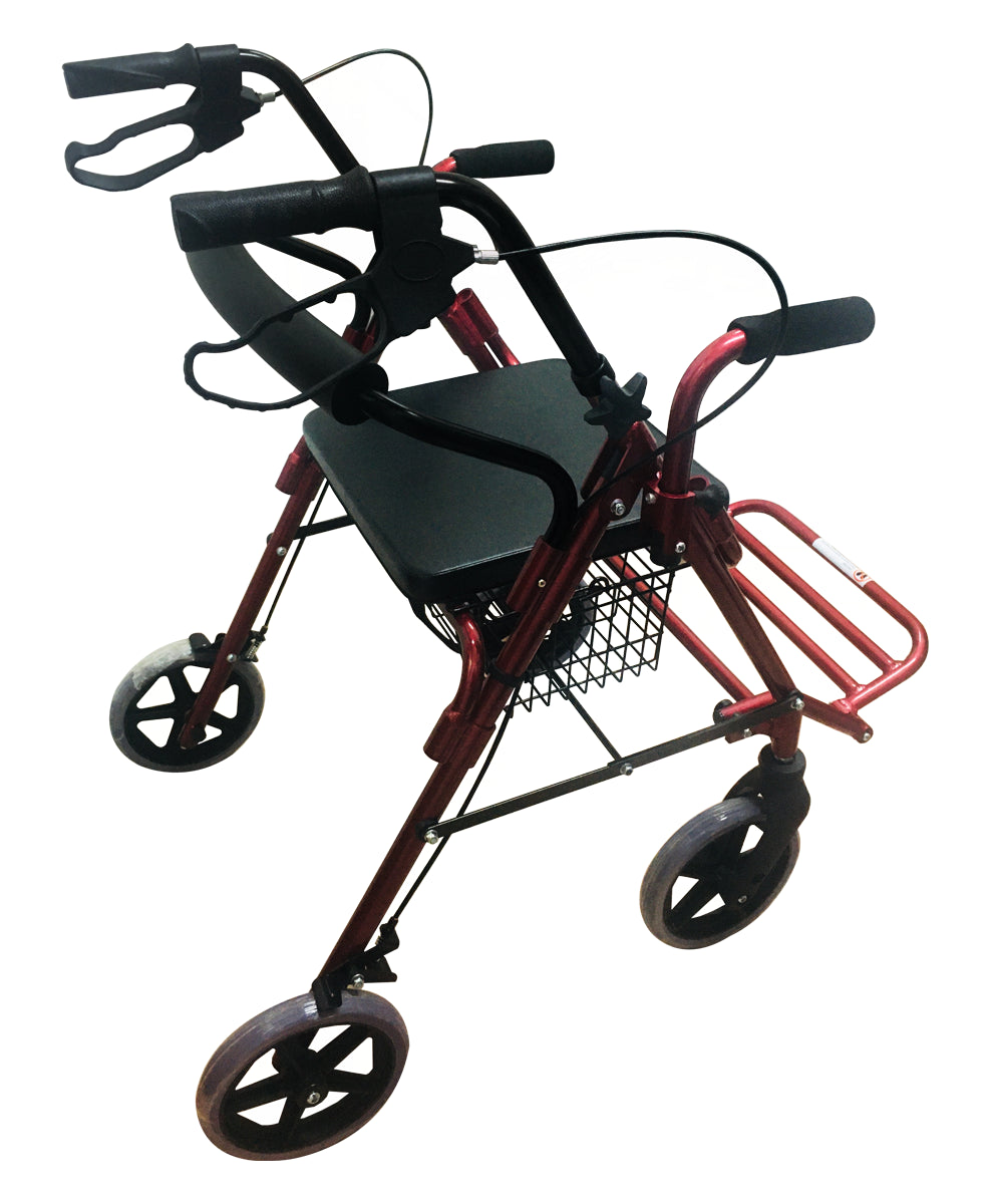Andadera Silla Rollator 2en1 Asiento Y Reposapies MOD. 8882