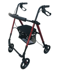 Andadera rollator con asiento y ruedas, compacta y altura ajustable MOD. 9188