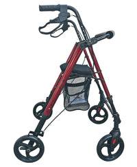 Andadera rollator con asiento y ruedas, compacta y altura ajustable MOD. 9188