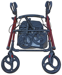 Andadera rollator con asiento y ruedas, compacta y altura ajustable MOD. 9188