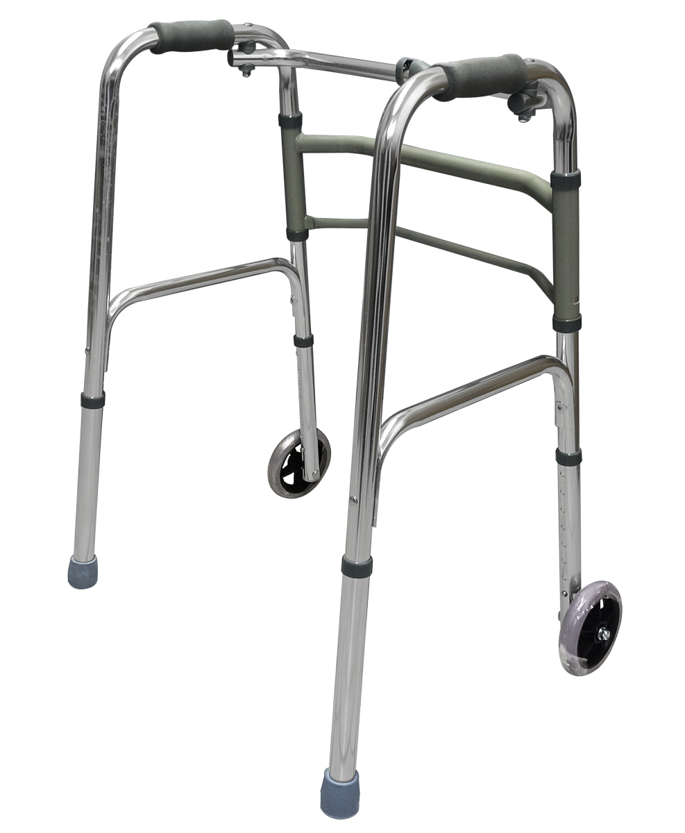 Andadera de aluminio con ruedas delanteras MOD. 116C