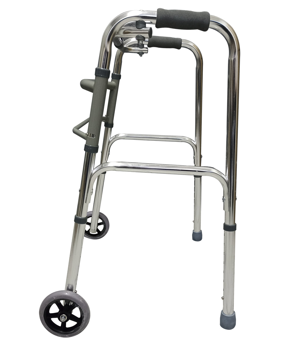 Andadera de aluminio con ruedas delanteras MOD. 116C