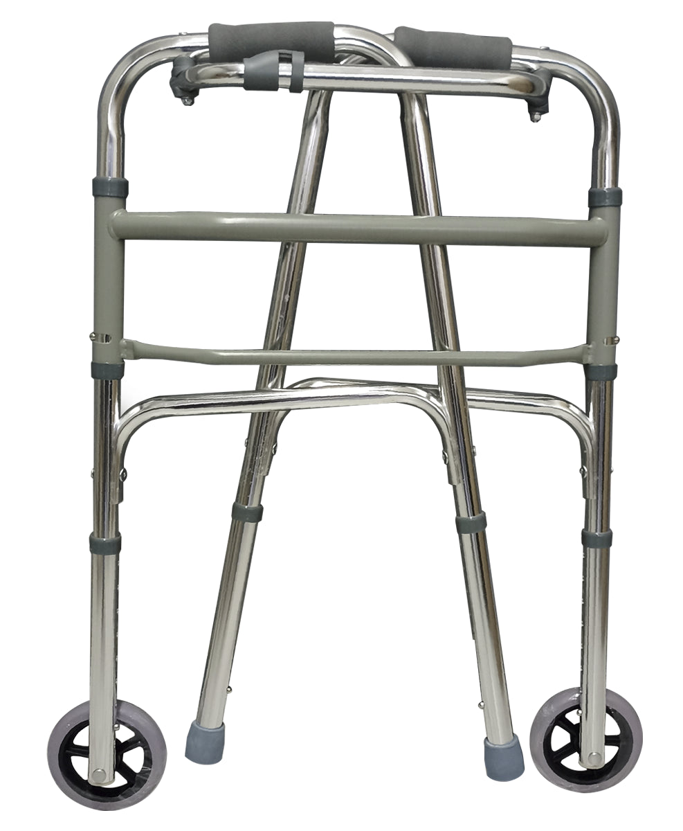 Andadera de aluminio con ruedas delanteras MOD. 116C