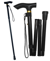 Bastón Aluminio Plegadizo Puño Alemán Económico MOD. 61963