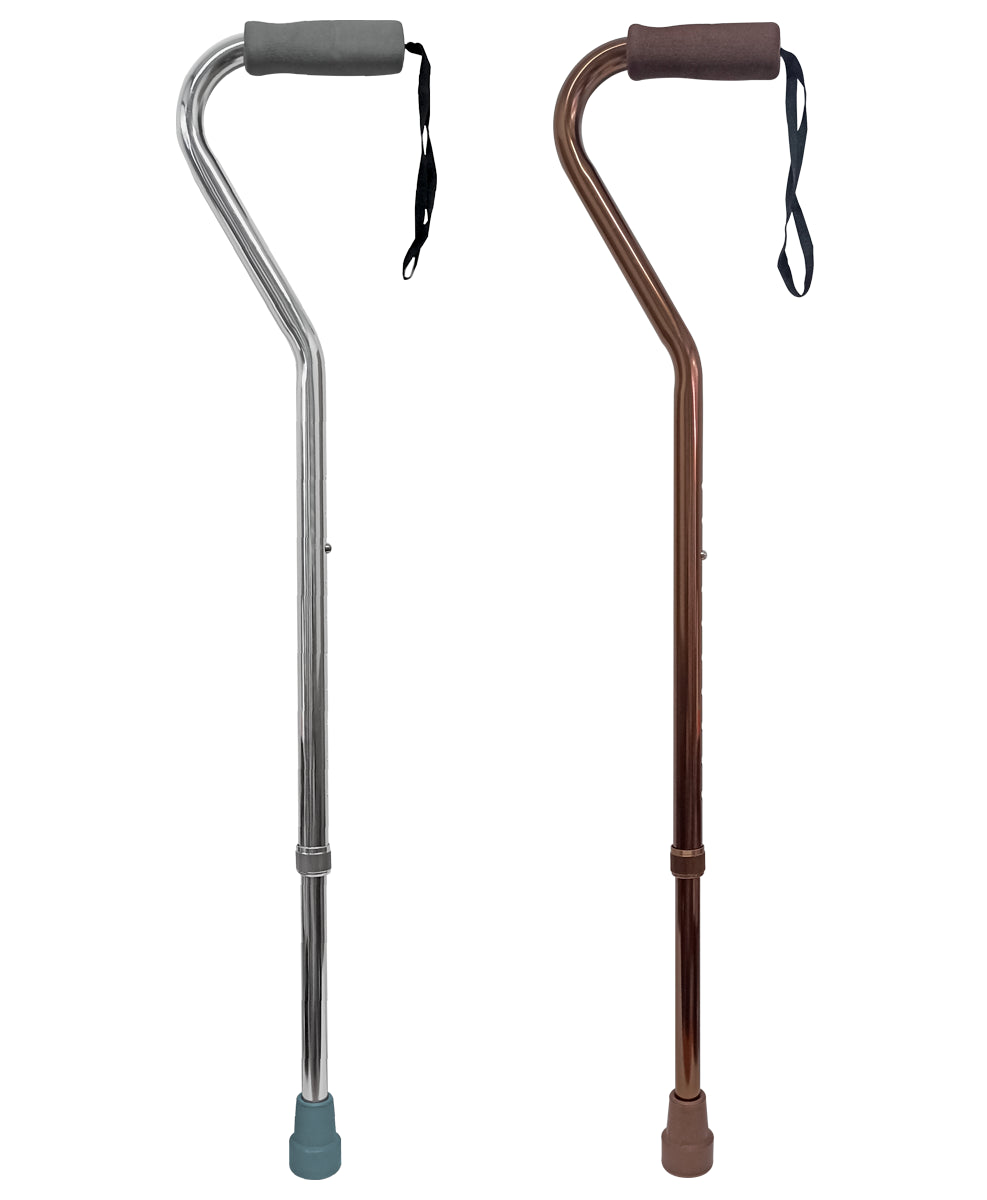 Bastón aluminio puño ganso offset para adulto MOD. 10100