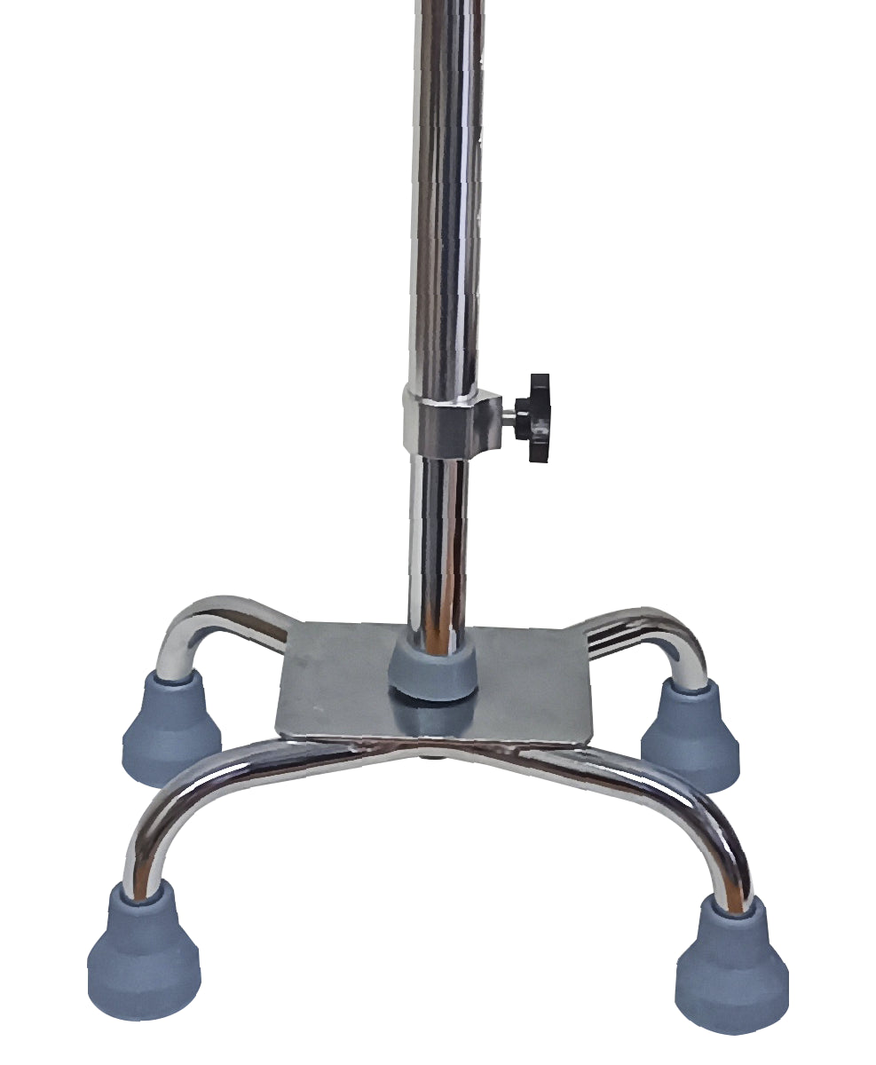 Bastón de 4 apoyos con perilla anti vibración MOD. 40011