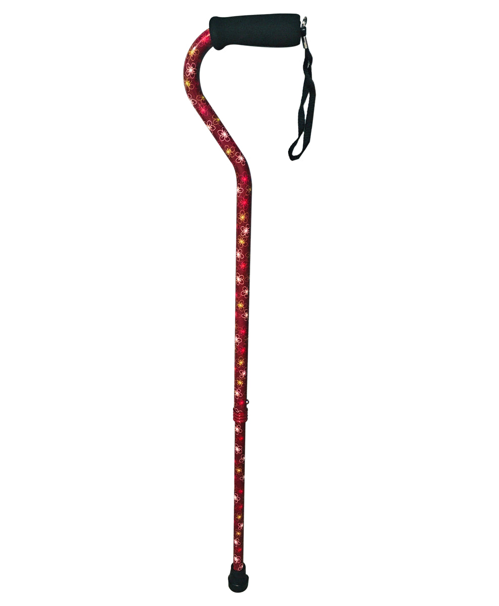 Bastón estampado tinto offset mod. 602-8713-3