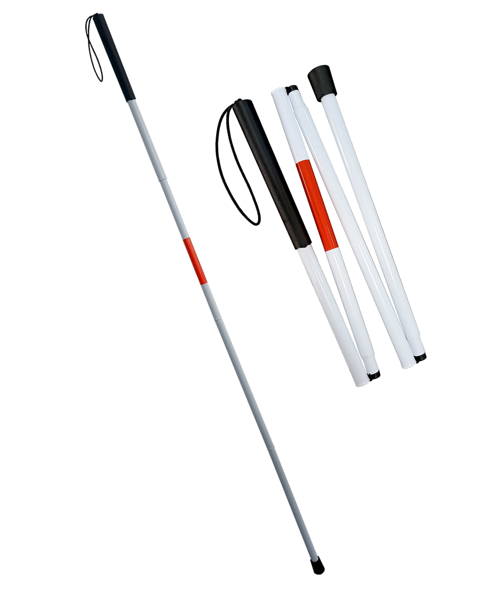 Baston Invidente Plegadizo Reflejante Ciego Ortiz Blanco MOD. 10145