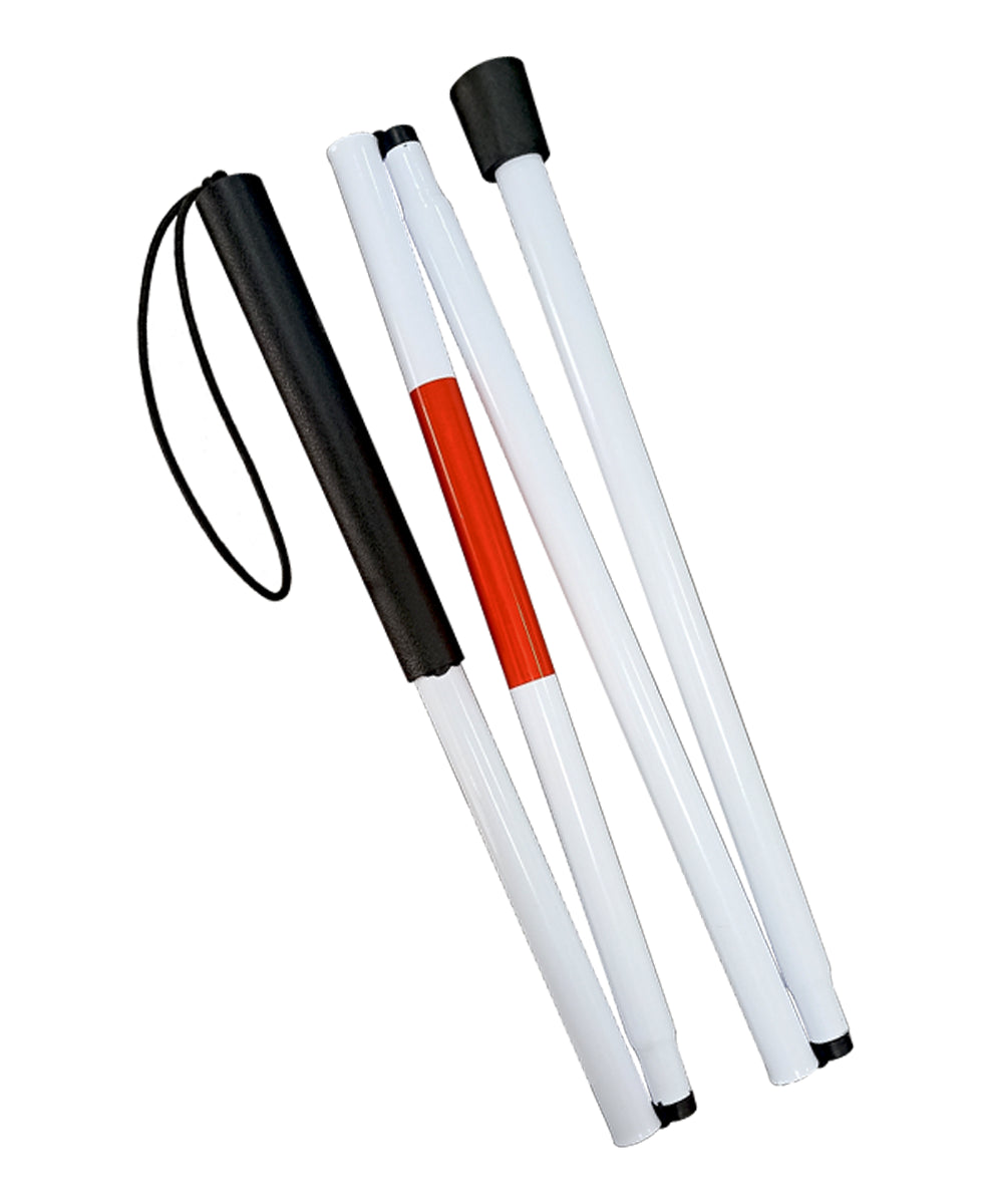 Baston Invidente Plegadizo Reflejante Ciego Ortiz Blanco MOD. 10145
