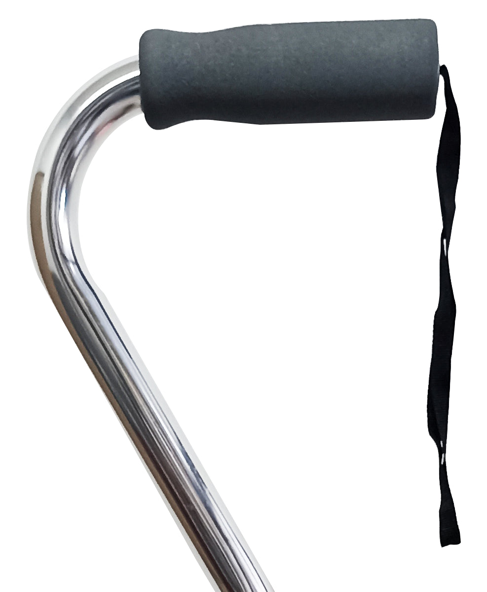 Bastón 4 Apoyos Aluminio Ajustable Para Caminar Cromado