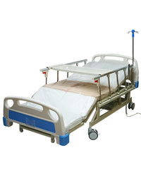 Cama de hospital eléctrica con cómodo, colchón, barandal, mesa MOD: B3060