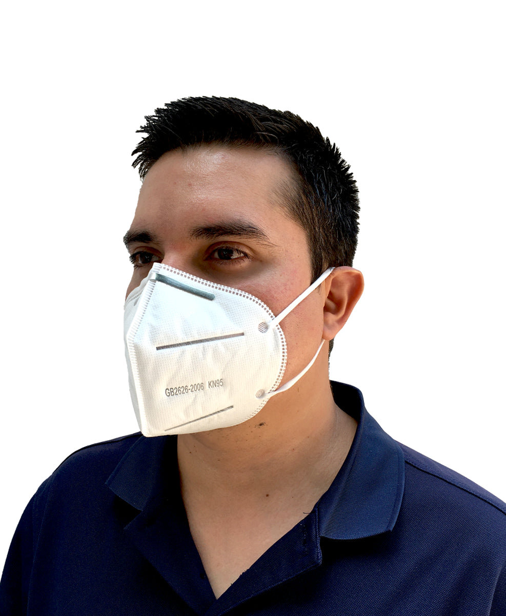 Cubrebocas Mascarilla KN95 Blanco Caja Con 20 Piezas