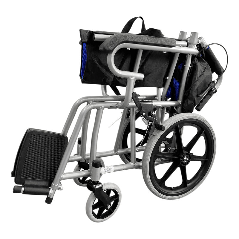 Silla De Traslado Ortiz Azul Con Negro