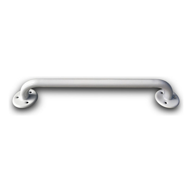 Agarradera Para Baño Metal Recta Esmalte Blanco 32 (81cm) Blanco