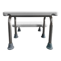 Banco De Altura Banqueta De Altura 2 Peldaños Escalerilla Blanco Gris