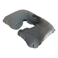 Almohada Cojin Inflable Para Viaje Afelpada Ortiz Gris