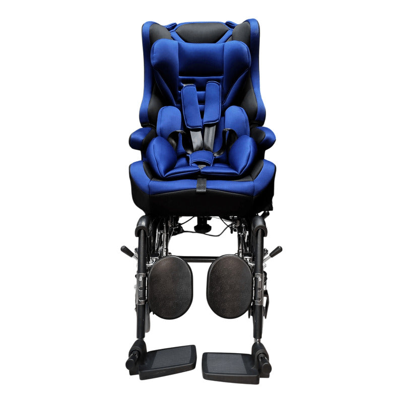 Silla De Ruedas Tipo Carreola Asiento Removible Cinchos Pci