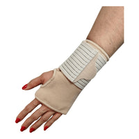 Muñequera Al Pulgar Con Banda Elástica Ortiz Beige Gde. Circ. Muñeca. 16-19 Cm
