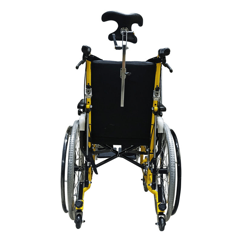 Silla De Ruedas Reclinable Pci Ortiz Amarillo