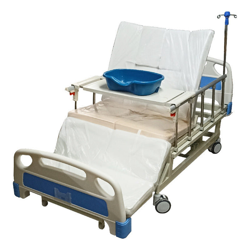 Cama De Hospital Electrica Comodo, Colchon, Barandal, Mesa