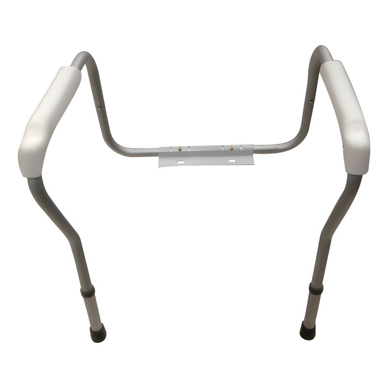 Agarraderas De Toilet Para La Taza Del Baño Ortiz Gris Con Blanco
