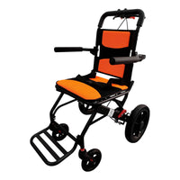 Silla De Traslado De Viaje Ultra Compacta Ortiz Negro Con Naranja