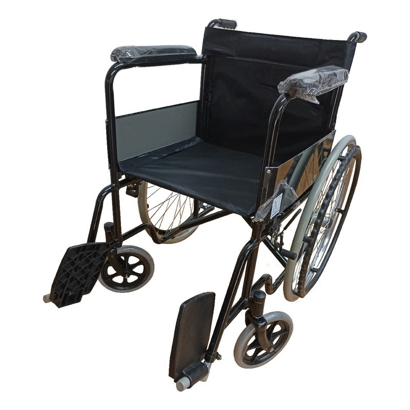 Silla De Ruedas Adulto Acero Basica Economica Negra Ortiz