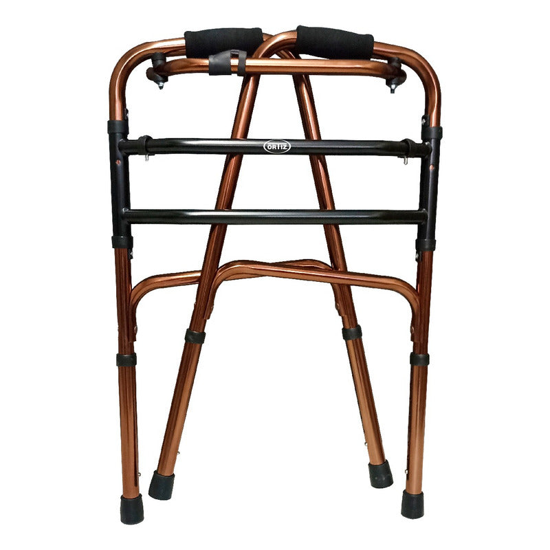 Andadera Caminable Plegable De Aluminio Bronce Ortiz