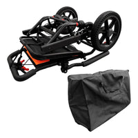 Silla De Traslado De Viaje Ultra Compacta Ortiz Negro Con Naranja