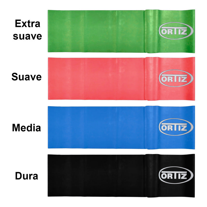 4 Bandas De Ejercicio Elásticas Terapéuticas Verde/rojo/azul/negro