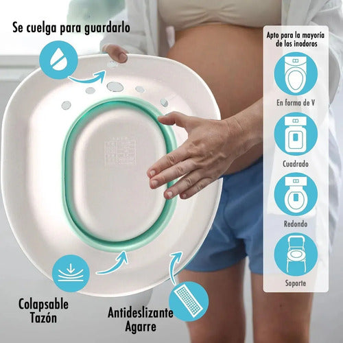 Cubeta bidet sediluvio plegable con manguera MOD. H990-06