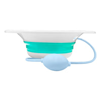 Cubeta Bidet Sediluvio Plegable Con Manguera Blanco Con Verde