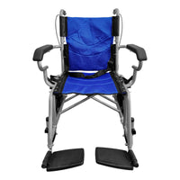 Silla De Traslado Ortiz Azul Con Negro