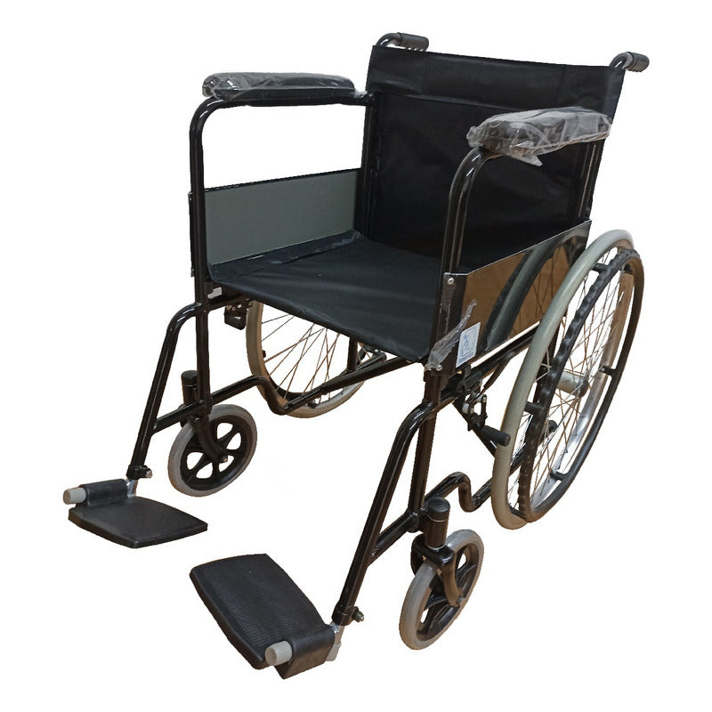Silla De Ruedas Adulto Acero Basica Economica Negra Ortiz