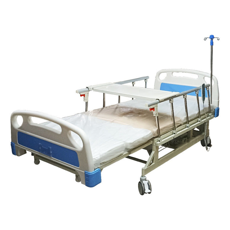 Cama De Hospital Electrica Comodo, Colchon, Barandal, Mesa