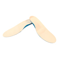 Plantilla Ortopedica Pie Plano Pelite C/barra Metatarsal Chico Largo Pie 23-25 Cm Beige Con Azul