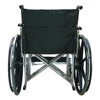 Silla De Ruedas Sobrepeso Ancha 150kgs Brazo Y Piecera Desmo Cromo
