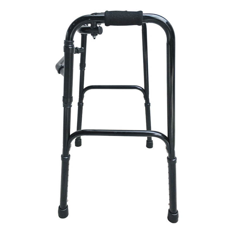 Andadera Plegadiza Caminable De Aluminio Adulto Negra