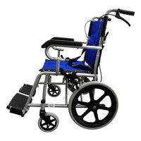 Silla De Traslado Ortiz Azul Con Negro