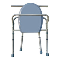 Silla De Baño Wc Comodo Plegable Con Respaldo Y Cubeta