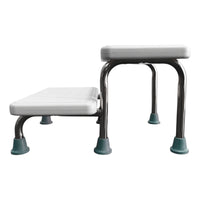 Banco De Altura Banqueta De Altura 2 Peldaños Escalerilla Blanco Gris
