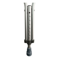 Muletas De Aluminio Infantiles Ajustables Gris