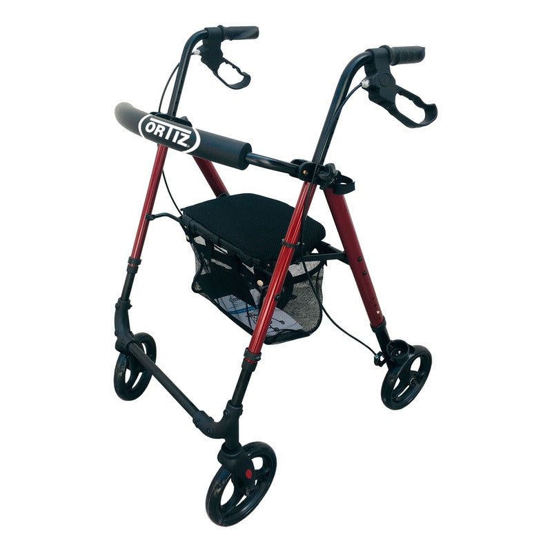 Andadera Rollator Compactable Altura Ajustable Ortiz