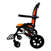 Silla De Traslado De Viaje Ultra Compacta Ortiz Negro Con Naranja