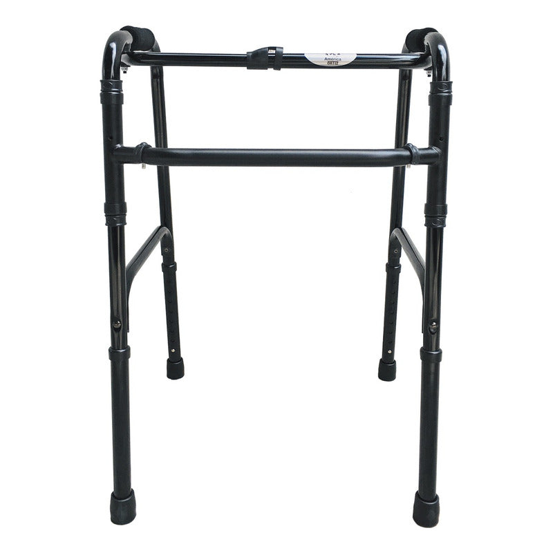 Andadera Plegadiza Caminable De Aluminio Adulto Negra