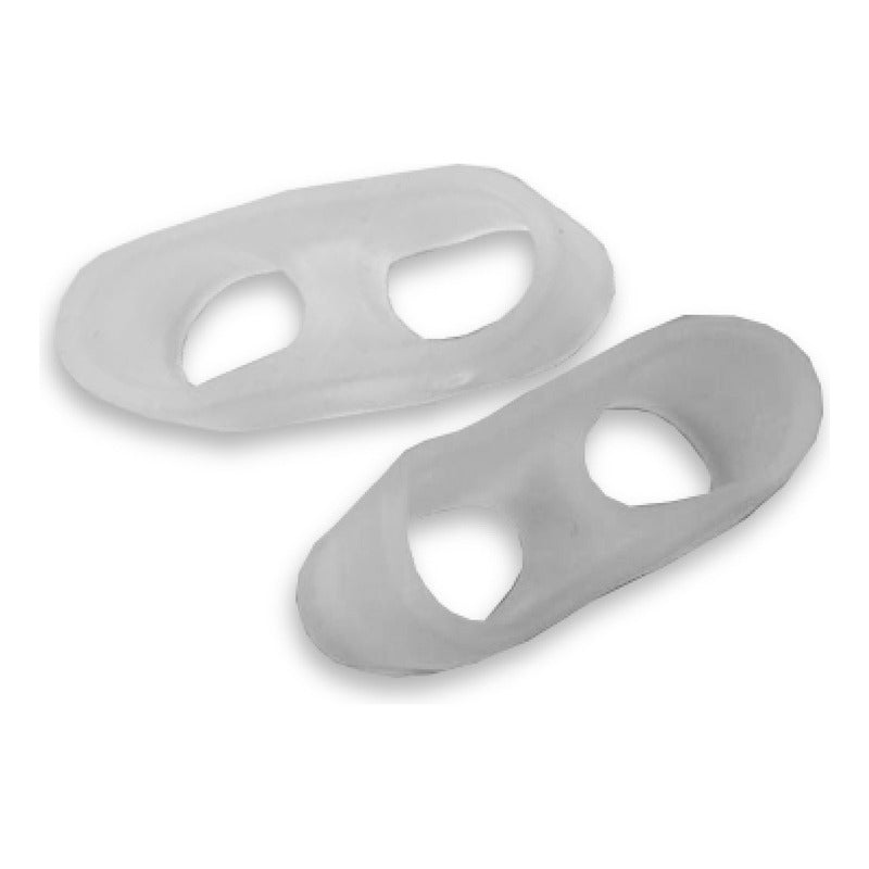 Separador Para Dedos/juanete Con Anillo Doble De Gel Ortiz Transparente Universal