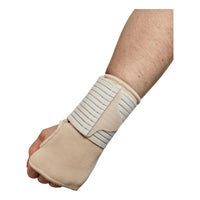 Muñequera Al Pulgar Con Banda Elástica Ortiz Beige Med. Circ. Muñeca. 13-16 Cm